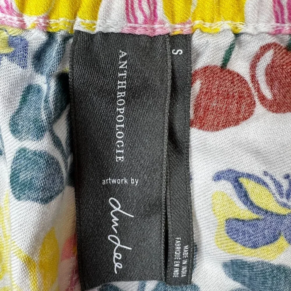 Anthropologie X Liv Lee Wild Tiger Print Flannel Pajama Sleep Pants Multicolor S